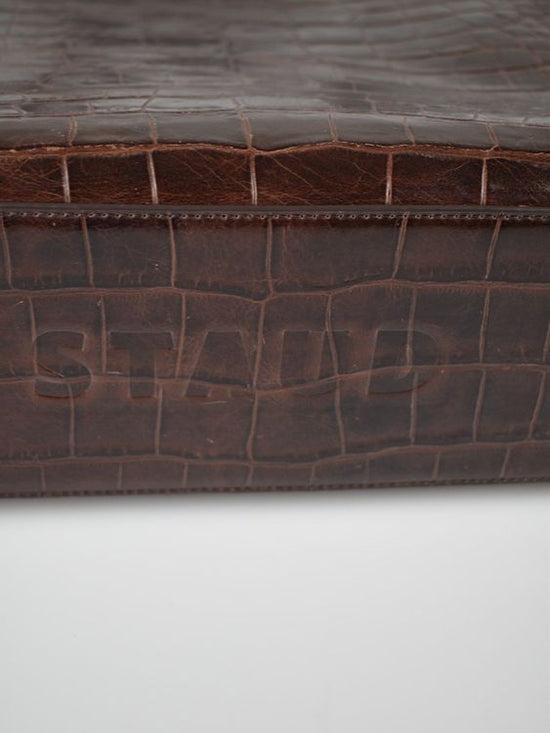 Staud Large Rey Schultertasche, braun, Leder - Handtasche - 2ND STORY