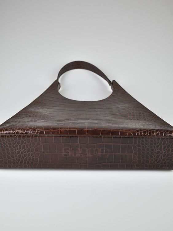 Staud Large Rey Schultertasche, braun, Leder - Handtasche - 2ND STORY
