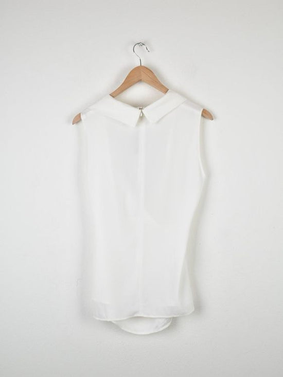 St.John Blusentop, Gr.36, weiss - Bluse - 2ND STORY