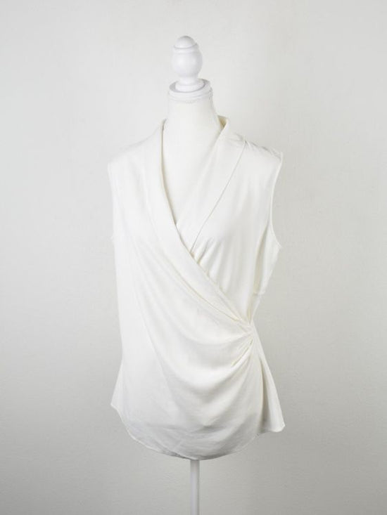 St.John Blusentop, Gr.36, weiss - Bluse - 2ND STORY