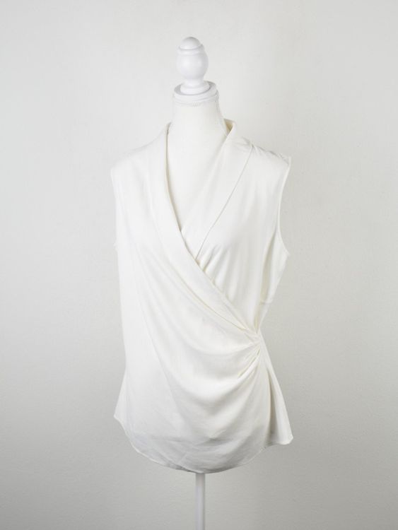 St.John Blusentop, Gr.36, weiss - Bluse - 2ND STORY