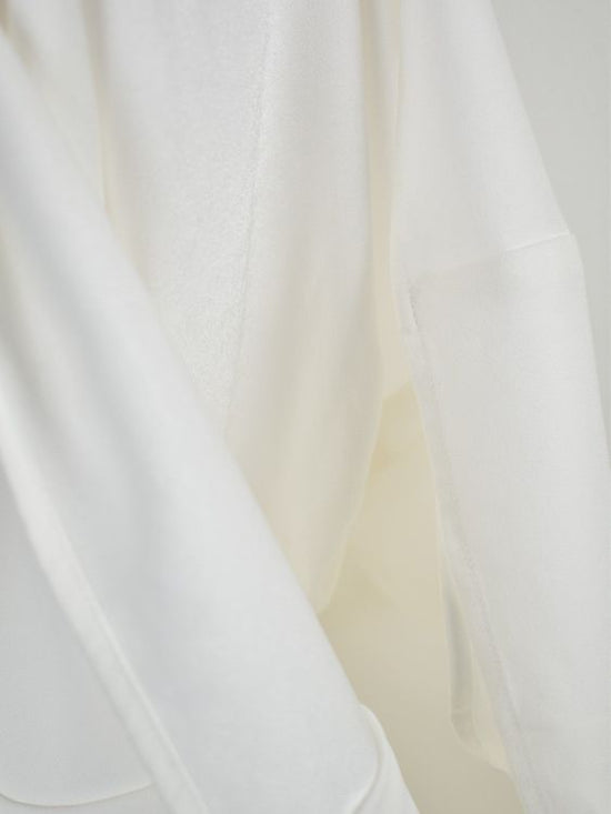 St.John Blusentop, Gr.36, weiss - Bluse - 2ND STORY