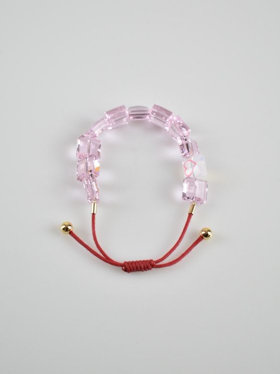 Swarovski Armband "Letra" rosa, verstellbar - 2ND STORY