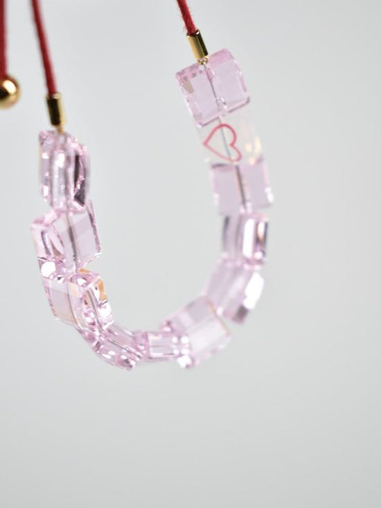 Swarovski Armband "Letra" rosa, verstellbar - 2ND STORY