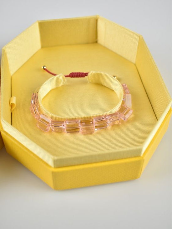 Swarovski Armband "Letra" rosa, verstellbar - 2ND STORY