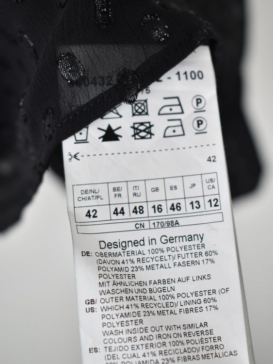 Taifun Bluse Gr.42, neu mit Etikett, schwarz - Bluse - 2ND STORY