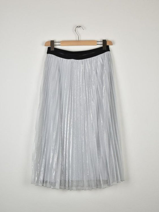 Taifun Plissee Rock, silber, Gr.40, neu mit Etikett - Rock - 2ND STORY