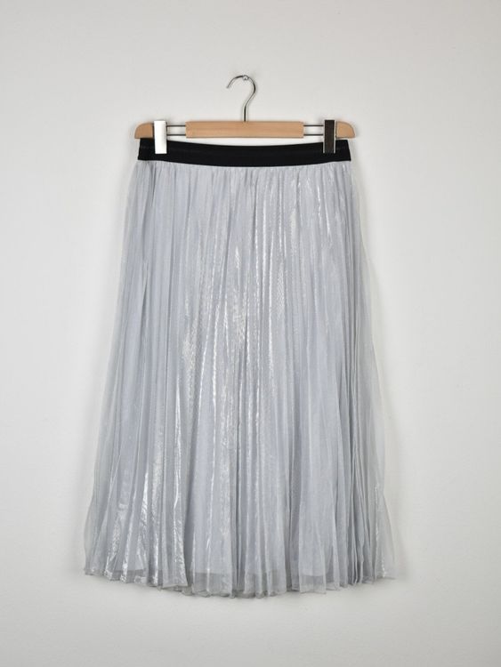 Taifun Plissee Rock, silber, Gr.42, neu mit Etikett - Rock - 2ND STORY