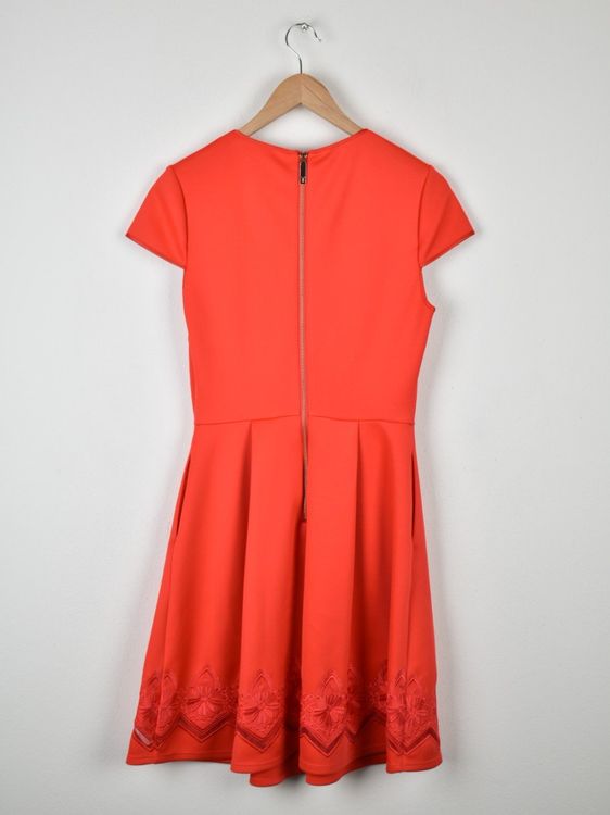 Ted Baker Cheskka Skater - Kleid Gr.2 (38), korallenrot - Kleid - 2ND STORY