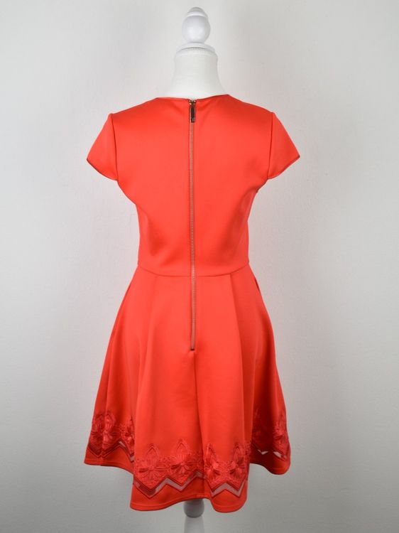 Ted Baker Cheskka Skater - Kleid Gr.2 (38), korallenrot - Kleid - 2ND STORY