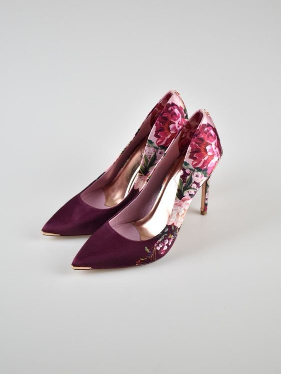 Ted Baker High Heels / Pumps Gr.38, Satinoptik, neuwertig - 2ND STORY