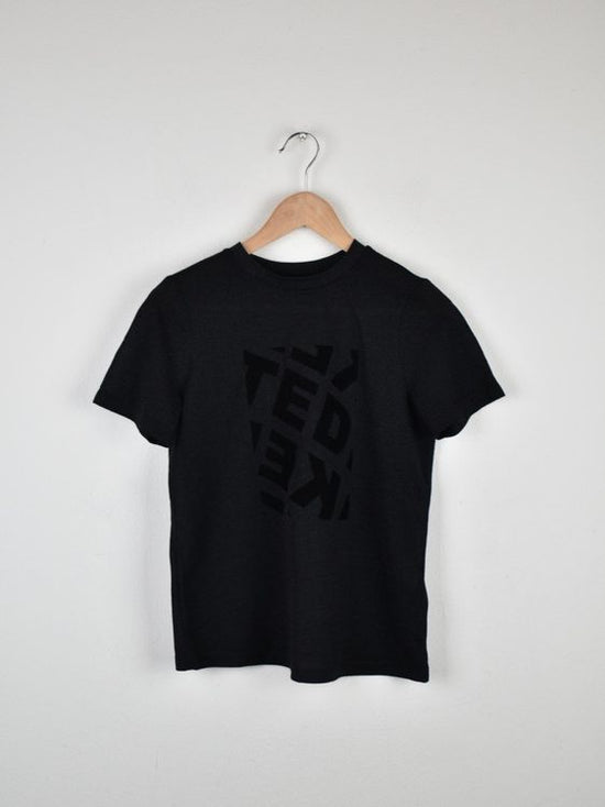 Ted Baker T-Shirt, schwarz/Glitzer Gr.36, 70% Viskose | 2ND STORY 