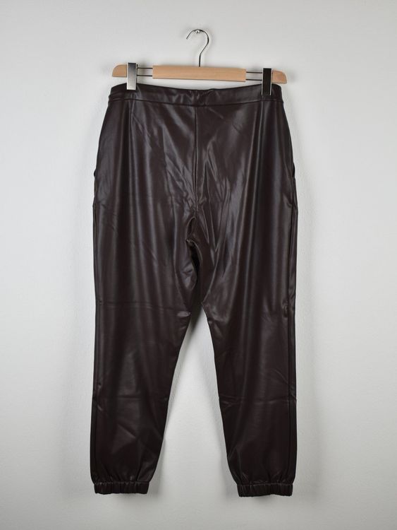 Theory Kunstlederhose Gr.L, braun, neuwertig - 3