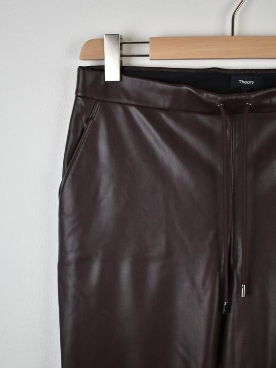 Theory Kunstlederhose Gr.L, braun, neuwertig - 2