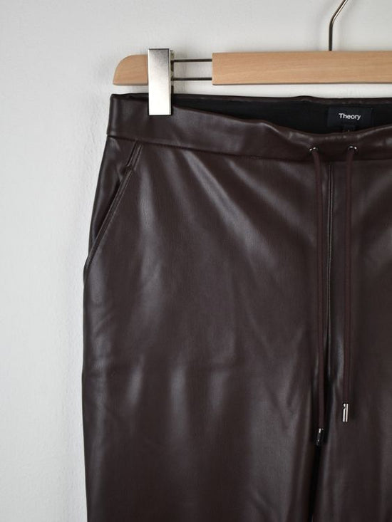 Theory Kunstlederhose Gr.L, braun, neuwertig - 2