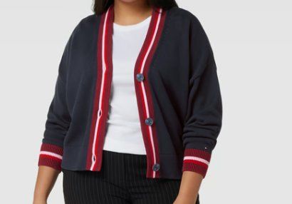 Tommy Hilfiger Curve Cardigan, wie neu, Gr.48, blau - Strickjacke - 2ND STORY