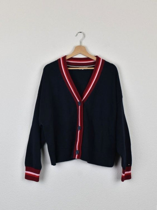 Tommy Hilfiger Curve Cardigan, wie neu, Gr.48, blau - Strickjacke - 2ND STORY