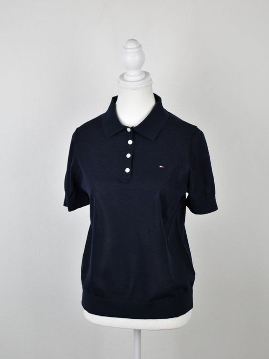 Tommy Hilfiger Feinstrick Poloshirt, 38/40 - T-Shirt - 2ND STORY