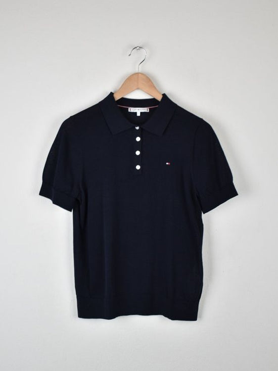 Tommy Hilfiger Feinstrick Poloshirt, 38/40 - T-Shirt - 2ND STORY
