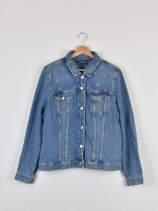 Tommy Hilfiger Jeansjacke mit Stickerei, Gr.44 (14) - Jacke - 2ND STORY