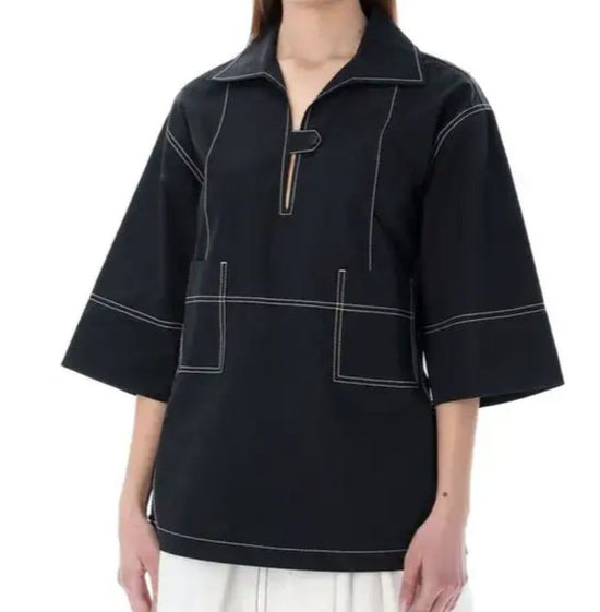 Tory Burch Popeline Tunika, neu, Gr.XL/XXL (16) - Tunika - 2ND STORY