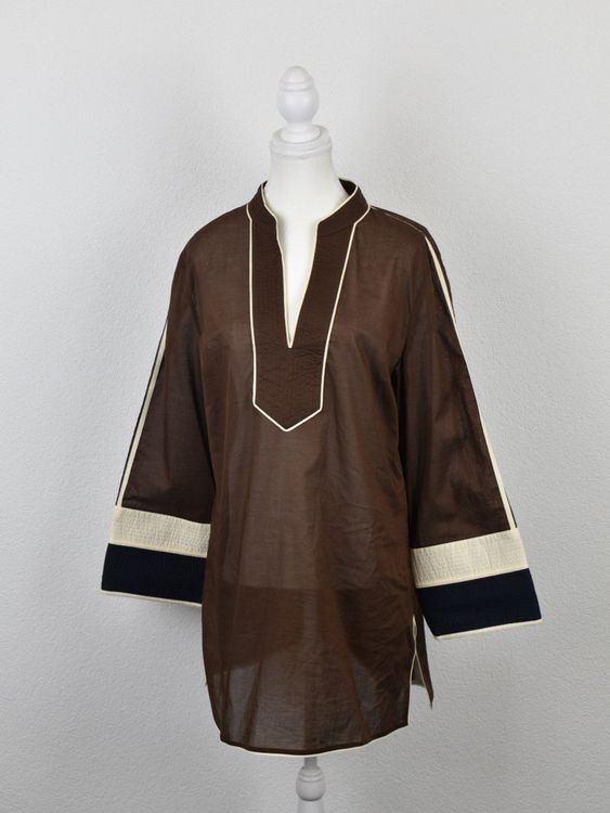 Tory Burch Tunika / Bluse, braun, Gr.XL, 100% Baumwolle - Tunika - 2ND STORY