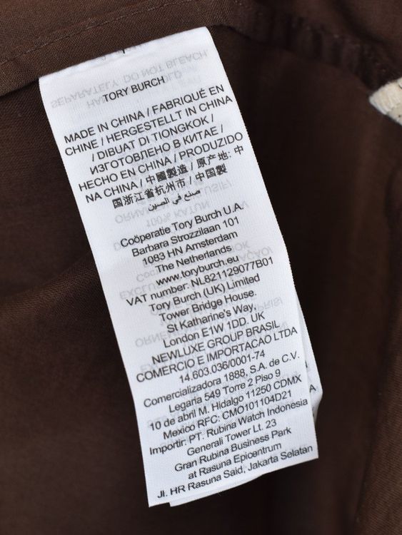 Tory Burch Tunika / Bluse, braun, Gr.XL, 100% Baumwolle - Tunika - 2ND STORY