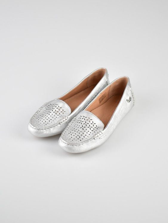 Ugg Mokassins / Halbschuhe Gr.39, neu, silber, Leder