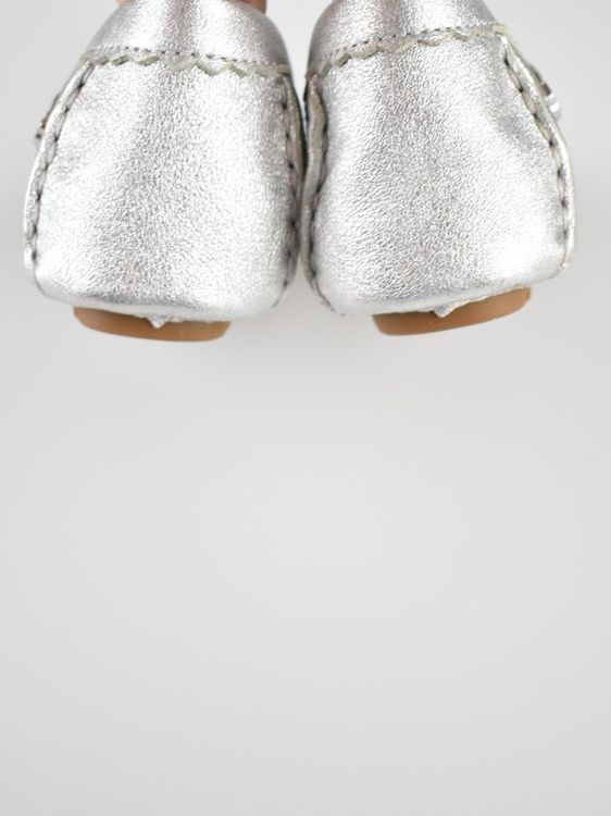 Ugg Mokassins / Halbschuhe Gr.39, neu, silber, Leder