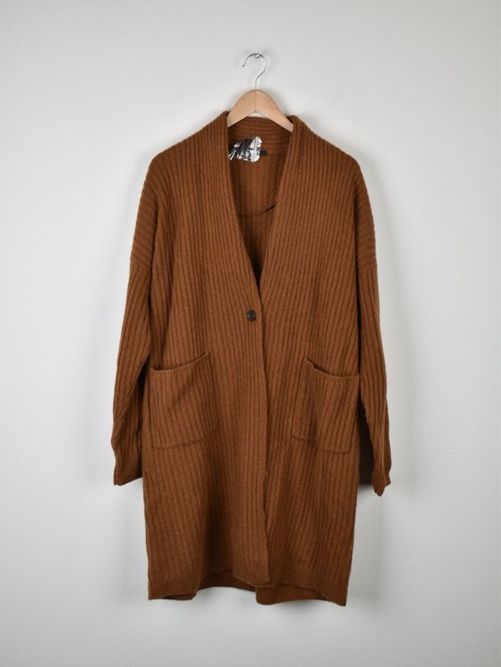 Uniqlo Strickjacke, Gr.M, ungetragen, 100% Wolle - Strickjacke - 2ND STORY