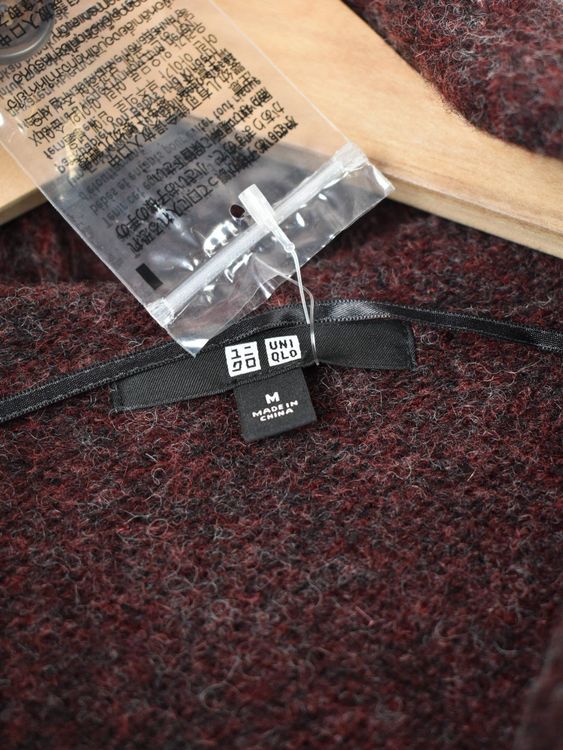 Uniqlo Strickjacke, ungetragen, Gr.M, 100% Wolle - Strickjacke - 2ND STORY