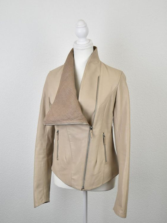 Vespucci Lederjacke, Gr.36, beige, neuwertig - Lederjacke - 2ND STORY