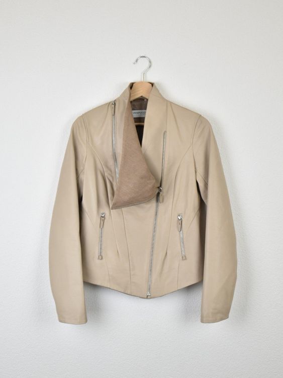 Vespucci Lederjacke, Gr.36, beige, neuwertig - Lederjacke - 2ND STORY
