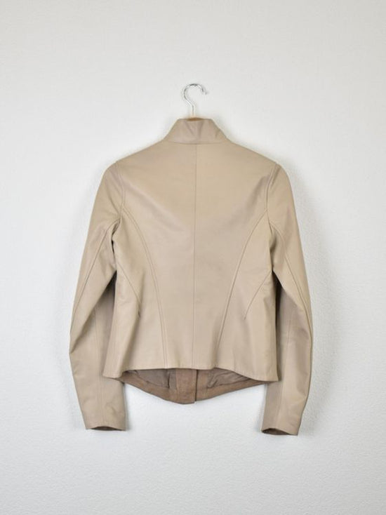 Vespucci Lederjacke, Gr.36, beige, neuwertig - Lederjacke - 2ND STORY