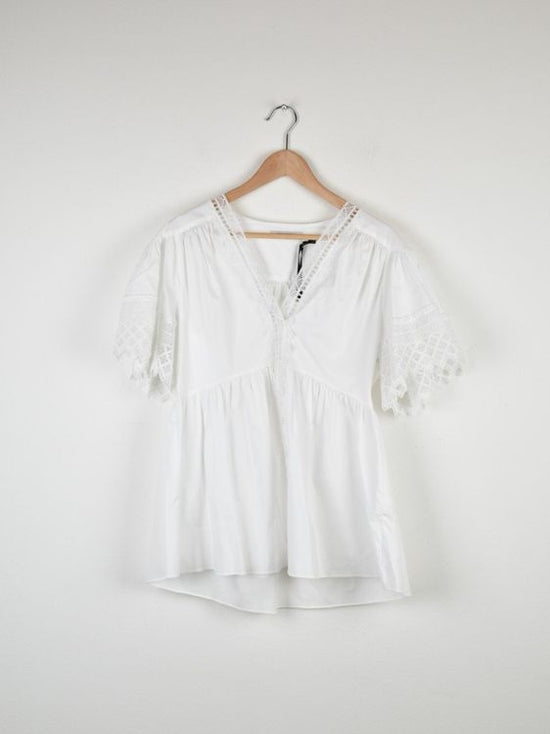 Vivetta Bluse, neu, Gr.40 (IT44), weiss | 2ND STORY 