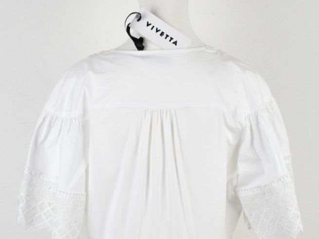 Vivetta Bluse, neu, Gr.40 (IT44), weiss | 2ND STORY 