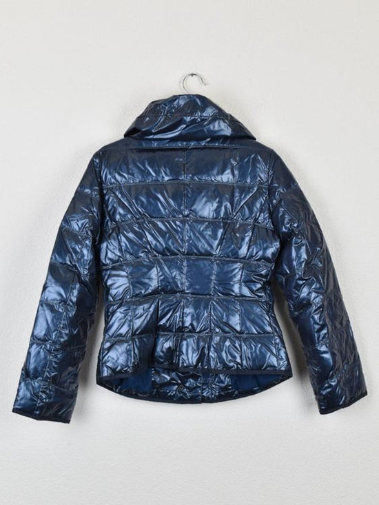 Weekend Max Mara Daunenjacke, blau metallic, Gr.34 - Jacke - 2ND STORY