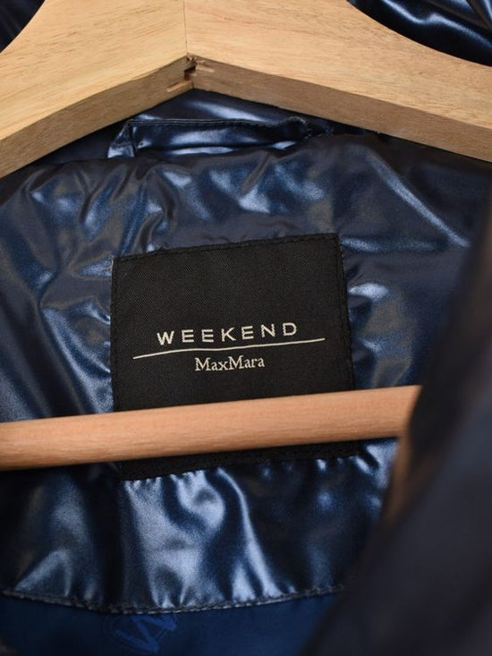 Weekend Max Mara Daunenjacke, blau metallic, Gr.34 - Jacke - 2ND STORY