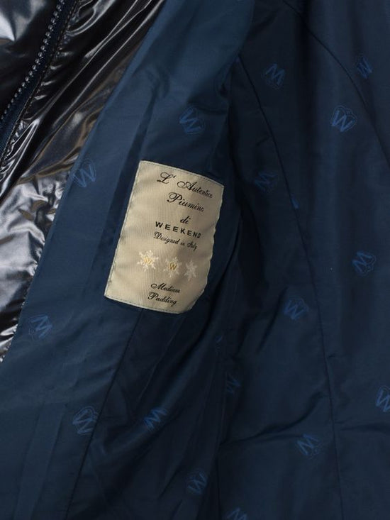 Weekend Max Mara Daunenjacke, blau metallic, Gr.34 - Jacke - 2ND STORY