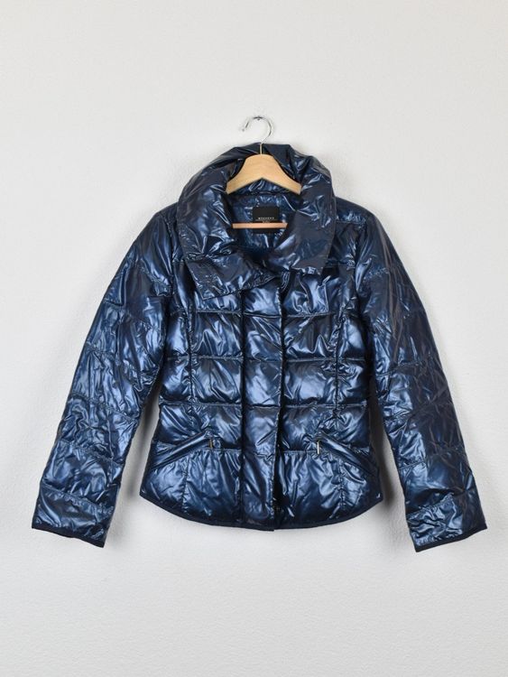 Weekend Max Mara Daunenjacke, blau metallic, Gr.34 - Jacke - 2ND STORY