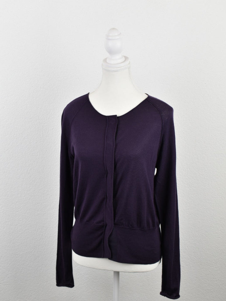 Windsor Cardigan, lila, Gr.36, 100% Schurwolle - Strickjacke - 2ND STORY