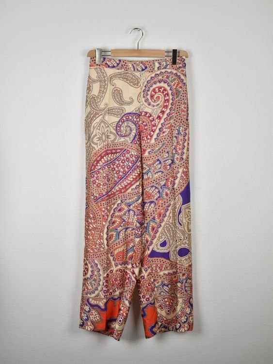 Zara Satinhose, weites Bein, neu, Gr.L - Hose - 2ND STORY