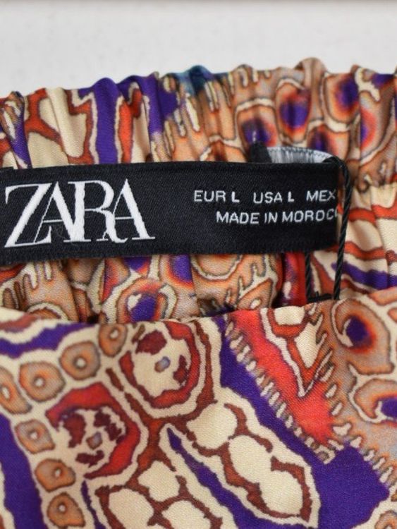 Zara Satinhose, weites Bein, neu, Gr.L - Hose - 2ND STORY