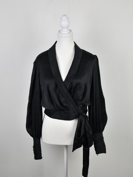 Zimmermann Wickelbluse, Gr.M (2), 100% Seide - Bluse - 2ND STORY